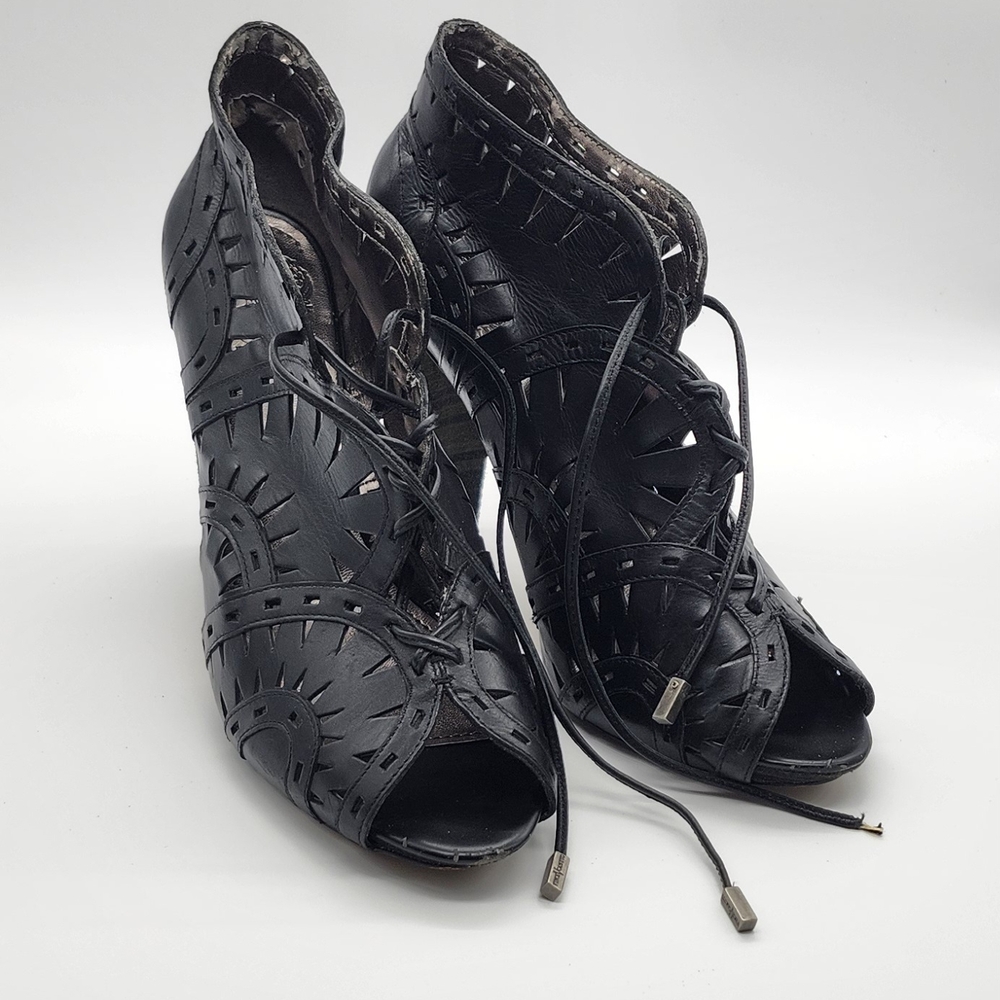 Vince Camuto Black Cut-Out Heels